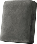 Couch Cover Stretch Velvet Sofa Cushion Cover 1-Piece - Elastic Washable Slipcover for Seat or Backrest, Couch Seat Covers for Sofas (Grey)
