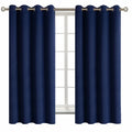 BGment Navy Blue Blackout Curtains for Bedroom 63 Inch Long - 2 Panels