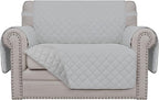 Easy-Going Oversized Chair Sofa Slipcover Reversible Sofa Cover Water Resistant Couch Cover Furniture Protector Cover with Elastic Straps for Pets Dog (Oversized Chair, Light Gray/Light Gray)