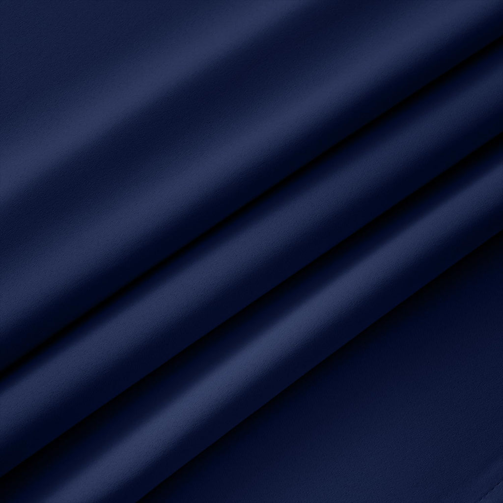 MIULEE Navy Blue Blackout Bedroom Curtains Drapes 84 Inch Long 52"x84"