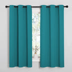 NICETOWN Grey Blackout Curtains for Bedroom 42" Wide x 63" Long 2 Panels