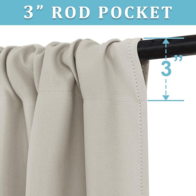 RYB HOME Basement Bathroom Kitchen Cafe Privacy Curtains 30 inches