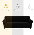 Joccun Stretch Chair Couch Cover,1-Piece Sofa Slipcover Spandex Jacquard Fabric Sofa Covers with Elastic Bottom,Washable Furniture Protector for Dogs,Cats,Kids(Armchair,Wide 35" - 55",Black)