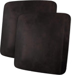 Leather Look Couch Cushion Covers Sofa Seat Slipcovers Sets Couches Furniture Protector for Sectional Armchair Loveseat Pets Kids Stretch Spandex Fabric (2 Cushion Loveseat, Chocolate)