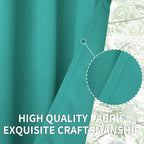 BGment Room Darkening Curtains 108 Inches Long - Grommet Thermal Insulated Drapes Window Treatment Curtains for Bedroom, 2 Panels, 52 x 108 Inch, Teal