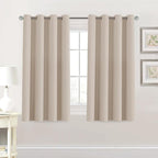 H.VERSAILTEX Blackout Curtain for Living Room Thermal Insulated Window Treatment Curtain 54 inch Length Energy Saving Solid Grommet Top Blackout Drape, One Panel, Fog, 52" W x 54" L