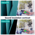 NICETOWN Peacock Teal 100% Blackout Lined Curtains, 2 Thick Layers Narrow Wide Window Treatment Panels Thermal Insulated Drapes for Kitchen Small Window (1 Pair, 37" Width x 63" Length Each Panel)