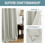 H.VERSAILTEX Blackout Curtain for Living Room Small Window Kitchen Blackout Curtains 45 inch Length Energy Saving Solid Grommet Blackout Drape, One Panel, Pale Oak, 52" W x 45" L