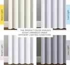 H.VERSAILTEX Patio White Curtains 100 x 96 Inches for Sliding Door Extral Wide Blackout Curtain Panels Thermal Insulated Room Divider - Grommet Top, 8' Tall by 8.5' Wide
