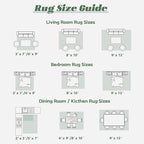 Area Rug 8x10 Washable Rug, Vintage Boho Medallion Rugs Non-Slip Soft Low Pile Large Distressed Rug Indoor Retro Carpet for Living Room Bedroom Dining Room Home Office (Green Beige, 8'x10')