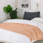 BOURINA Orange Throw Blanket 60x80 Inch Boho Knit Soft Throw Sofa Blanket