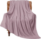 BEDELITE Fleece Blanket Twin Size Dusky Violet Throw Blankets for Couch & Bed, Luxury Plush Cozy Fuzzy Blanket 60x80 inches, Super Soft Warm Lightweight Throw Blanket for Travel Camping