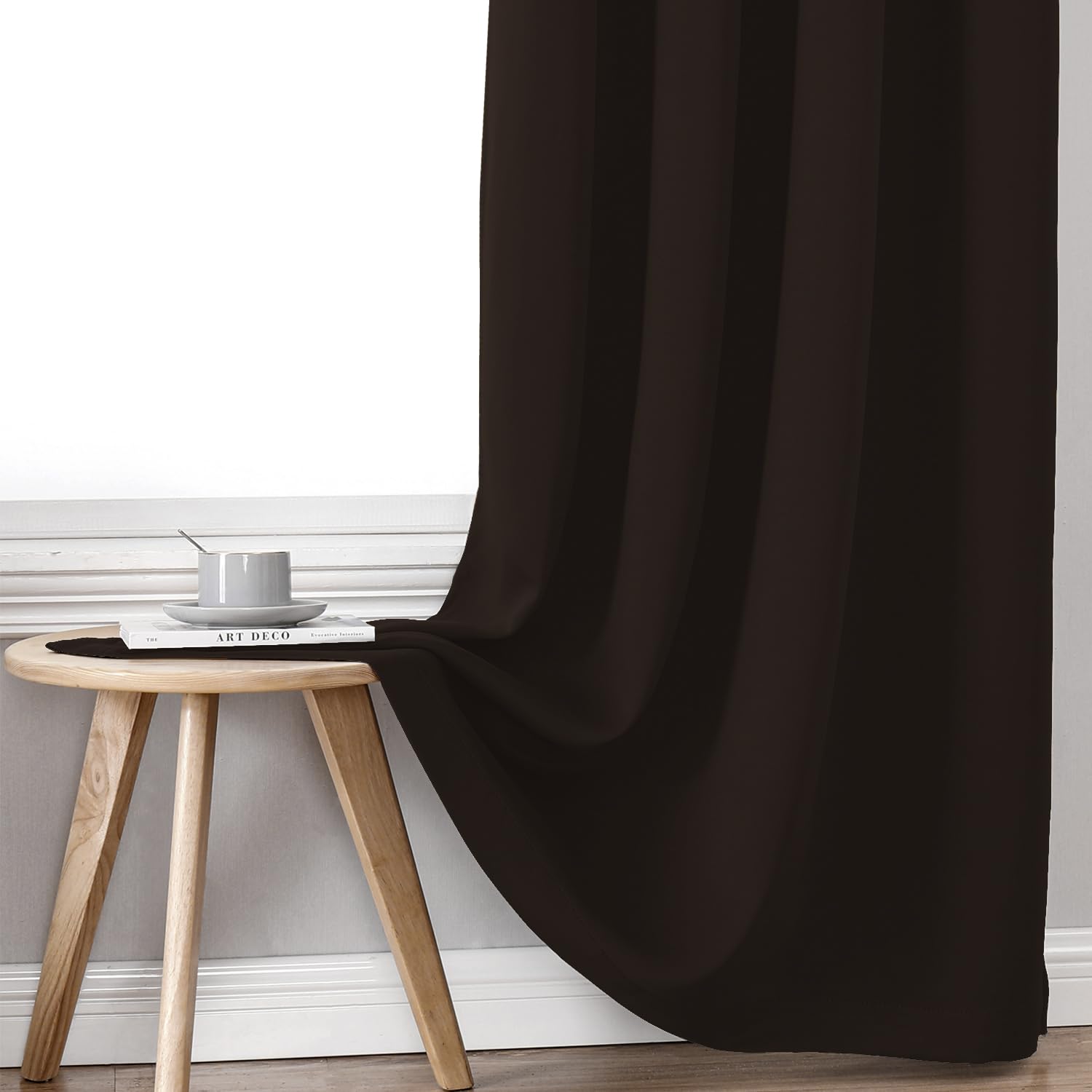 ChrisDowa 100% Blackout Curtains for Bedroom 84 Inches Long 2 Panels Set