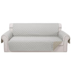 Luxshare Home Reversible Couch Cover for 3 Cushion, Sofa, Light Grey/Beige