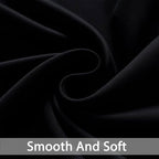 Yakamok Blackout Room Darkening Curtain Panel - Window Treatment Panel for Home Theater, Noise Reducing Drape/Drapery, 52 inches Wide by 84 inches Long, 1 Piece, Black