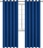 BGment Blackout Curtains for Bedroom - Grommet Thermal Insulated Room Darkening Curtains for Living Room, 70 x 84 Inch, 2 Panels, Royal Blue