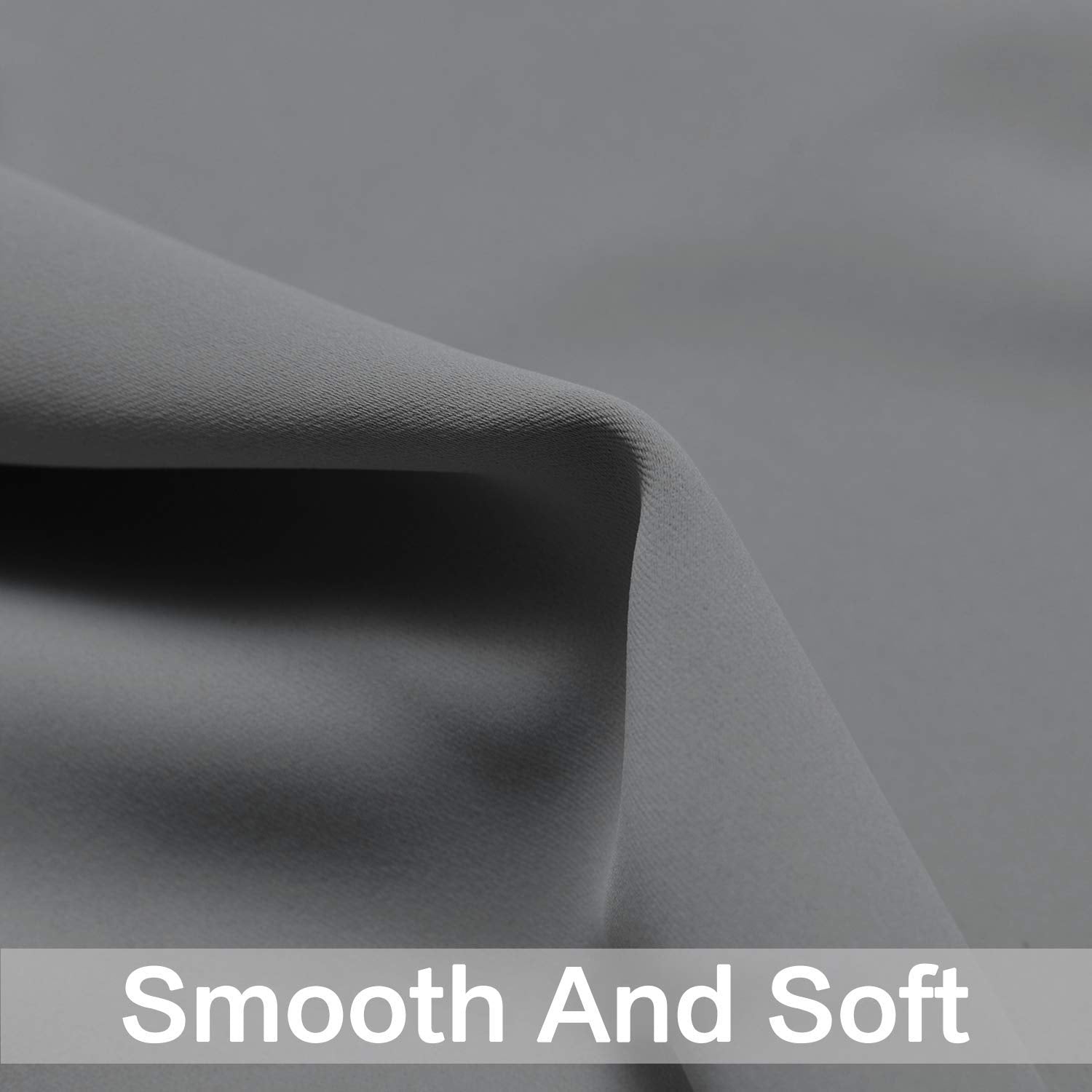 Yakamok Blackout Curtains 38x54 inch Grey Thermal Drapes-Bedroom