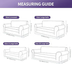 Joccun Christmas Stretch Couch Cover Slipcovers, 1-Piece Sofa Covers for 3 Cushion Couch Spandex Jacquard Washable Furniture Protector Cover for Living Room,Kids,Pets(Sofa,Hunter)