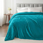 BEDELITE Fleece Blankets Queen Size Bluebird Throw Blankets for Bed, Luxury Plush Cozy Fuzzy Blanket 90x90 inches, Super Soft Warm Lightweight Throw Blanket All Seasons Suitable