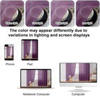 OWENIE Plum Sheer Curtains, Sheer Curtains 84 Inches Long 2 Panels Set, Rod Pocket Voile Fimly Sheer Drapes for Living Room Bedroom, 2pcs, Plum, Each 42" W x 84" L
