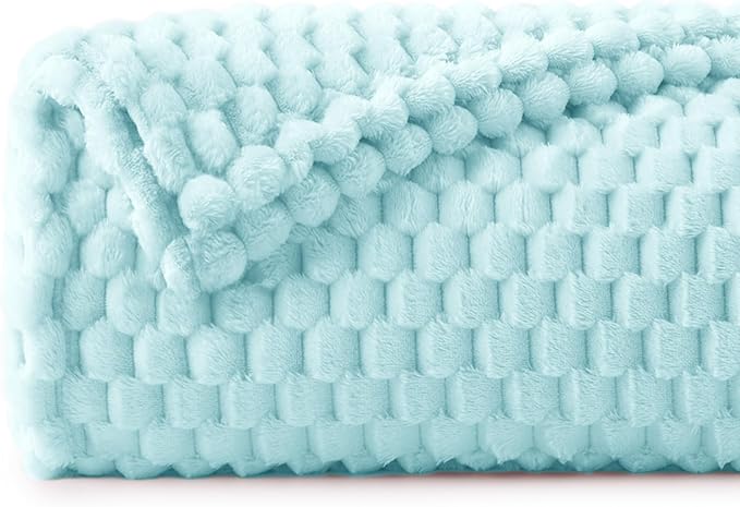 BEDELITE Cloud Blue Throw Blanket for Couch, Soft Gifts for Women, 50 * 60