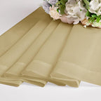 OWENIE Gold Sheer Curtains 72 Inches Long 2 Panels Set, Transparent Light Filtering Sheer Curtain Rod Pocket Clear Drapes for Living Room Bedroom Window Sliding Glass Door, Each 42 x 72 Inch, Gold