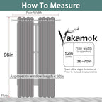 Yakamok 100% Blackout Curtains Dark Green Room Darkening Thermal Insulated with 2 Thick Layers-Hunter Green Window Drapes Set of 2 Panels for Bedroom Living Room 52 Inches by 96 Inches Length
