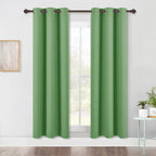 NICETOWN Blackout Window Curtains 70" L, 2 Panels, 34 inch, Forest Green, Grommet Top Room Darkening Thermal Insulated Vertical Window Drapes Modern for Flat/Apartment