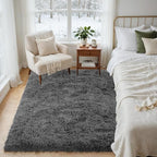 4x6 Area Rugs for Living Room Rug: Soft Fluffy Shag Gray Rugs for Bedroom, Non-Slip Large Fuzzy Plush Rug Indoor Floor Carpet for Nursery Kids Boys Girls Room, Dorms, Playroom, Modern Home Decor