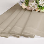Chyhomenyc Taupe Sheer Curtains 120 Inches Long - Light Filtering Voile Extra Long Panel Drapes for Floor to Ceiling Window, Elegant Soft Living Room Curtains, Each 42Wx120L Inch, 10FT, 2 Panels
