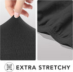 PureFit Super Stretch Sofa Slipcover – Spandex Non Slip Soft Couch Sofa Cover, Washable Furniture Protector with Non Skid Foam and Elastic Bottom for Kids, Pets (Oversized, Dark Gray)