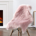 Ciicool Faux Sheepskin Rug Soft Faux Fur Rugs Pink Fluffy Rugs 2x3 Feet
