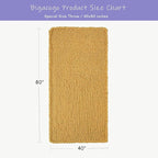 Bigacogo Chunky Knit Throw Blanket for Couch, 40x80 inches, 100% Hand Knitted with Thick Jumbo Chenille Yarn, Cozy Soft Large Rope Knot Cable Crochet Blankets for Sofa Bed Living Room, Mustard Yellow