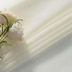 SpaceDresser Basic Rod Pocket Sheer Voile Window Curtain Panels Ivory 1 Pair 2 Panels 26 Width 30 Inch Long for Kitchen Bedroom Children Living Room Yard(Ivory,26 W x 30 L)