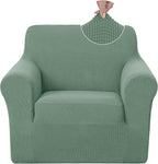 U-NICE HOME Recliner Chair Covers Stretch Couch Cover Sofa Cover Sofa Slipcover Furniture Protector for Chair Cover Pet Friendly(Armchair, Cyan)