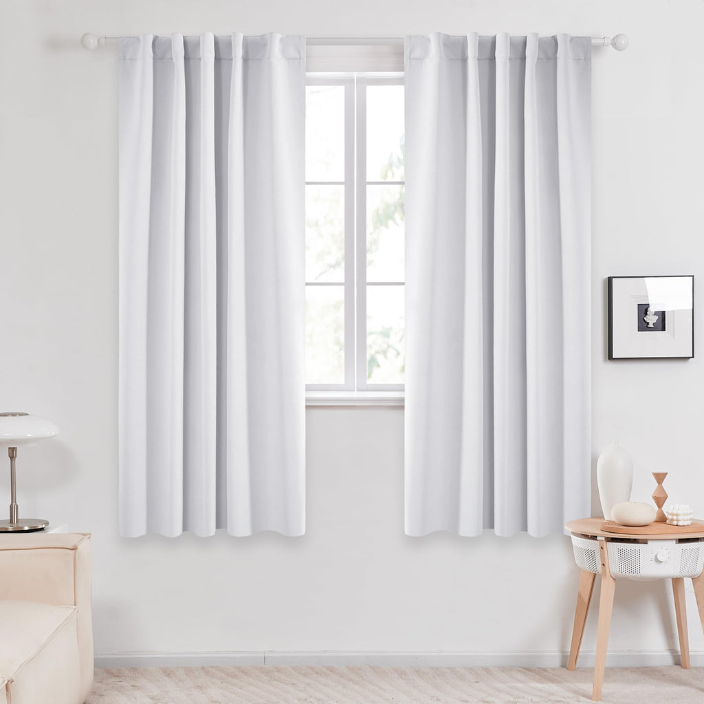 Deconovo Blackout Curtains for Bedroom, Living Room Curtains 63 Inches Long