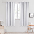 Deconovo Blackout Curtains for Bedroom, Living Room Curtains 63 Inches Long