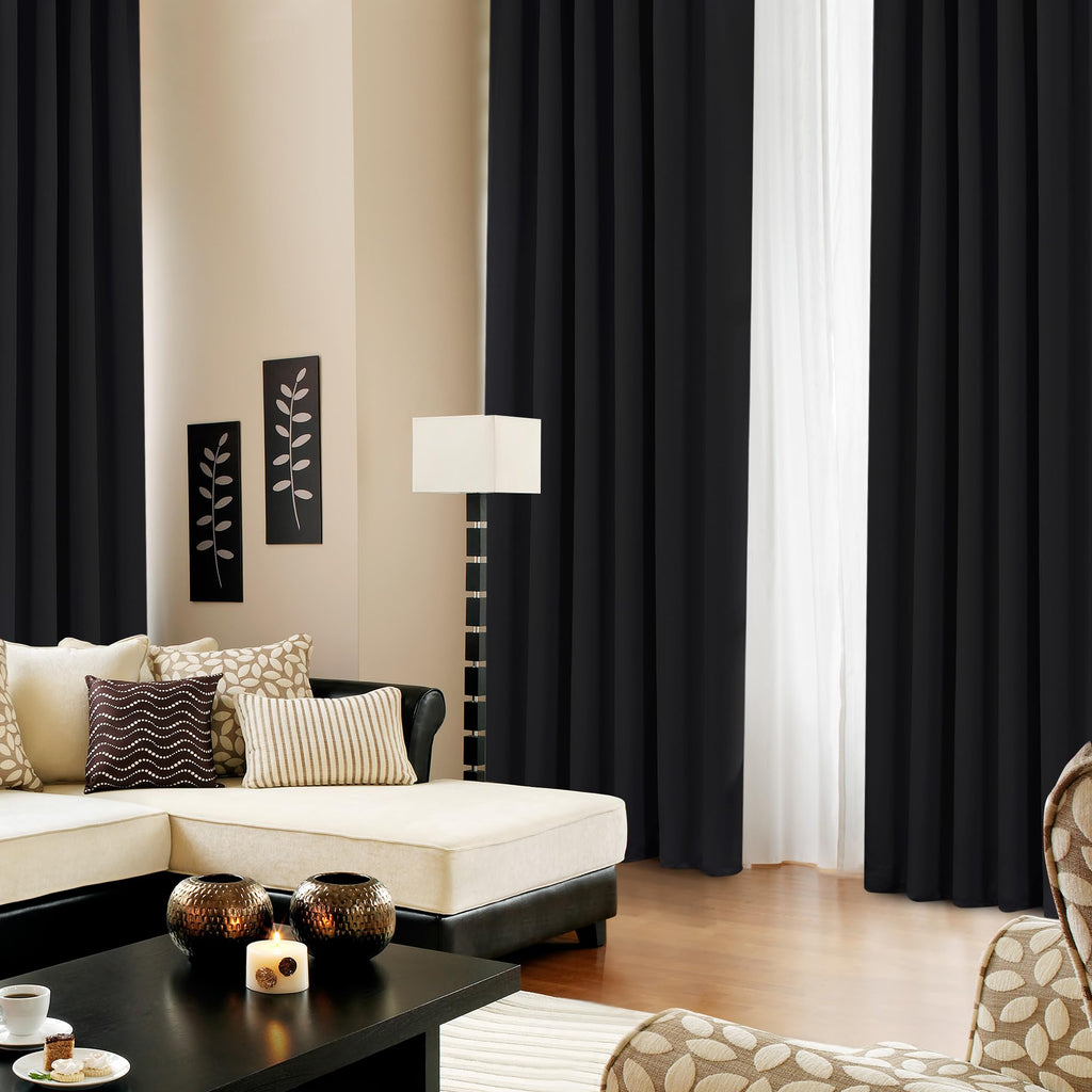 Deconovo Blackout Curtains for Bedroom, Living Room Curtains 54 Inches Long
