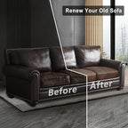 Leather Look Couch Cushion Covers Sofa Seat Slipcovers Sets Couches Furniture Protector for Sectional Armchair Loveseat Pets Kids Stretch Spandex Fabric (3 Cushion Sofa, Brown)