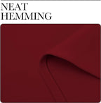 NICETOWN Burgundy Red Blackout Draperies Curtains - Pair of Grommet Top Thermal Insulated Blackout Decorative Curtains for Thanksgiving Day & Christmas Decor(55 inches Wide by 90 inches Long)