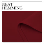 NICETOWN Christmas Short Blackout Curtains for Small Kitchen Window, Thermal Insulated Solid Grommet Blackout Curtains/Drapes for Living Room (1 Pair, 42 by 50 inches, Burgundy Red)