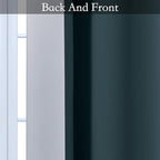 SimpleHome Ombre Room Darkening Curtains for Bedroom, Gradient Stone Blue to Grey White Light Blocking Thermal Insulated Grommet Window Curtain/Drapes for Living Room,2 Panels, 52x84 inches Length