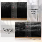 ORINOVA Black Rug for Bedroom 5x7 Area Rugs for Living Room Washable Shaggy Sheepskin Fluffy Fur Rug for Girl Room Rectangle Nursery