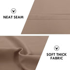 DWCN Blackout Curtains Room Darkening Thermal Insulated Bedroom Curtains Window Curtain Panels, 42 x 45 inches Long, Set of 2 Khaki Rod Pocket Drapes
