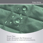 Easy-Going Reversible Oversized Couch Cover for 3 Cushion Couch Sofa Cover for Dogs Water Resistant Furniture Protector Cover with Foam Sticks for Pet Cat (Oversized Sofa, Cyan/Ivory)