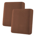 H.VERSAILTEX Super Stretch Individual Seat Cushion Covers Sofa Covers Couch Cushion Covers Slipcover Sets Thick Jacquard Textured Twill Fabric (2 Piece Medium Sofa Cushion Covers, Caramel)