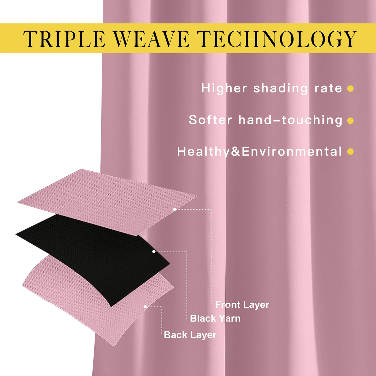 NICETOWN Crystal Pink Doorway Curtains Elegant & Luxury for Bedroom, Grommet Window Treatment Thermal Insulated Privacy Door Curtains for Living Room, Set of 2, W52 x L78