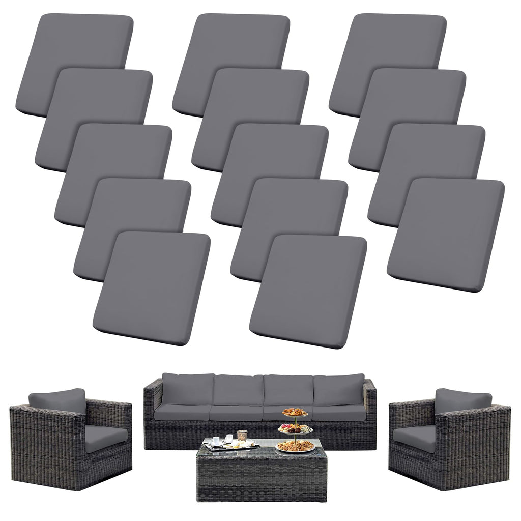 SUKAIKEQA 8PCS Patio Cushion Covers.Patio Furniture Couch SeatSlipcovers