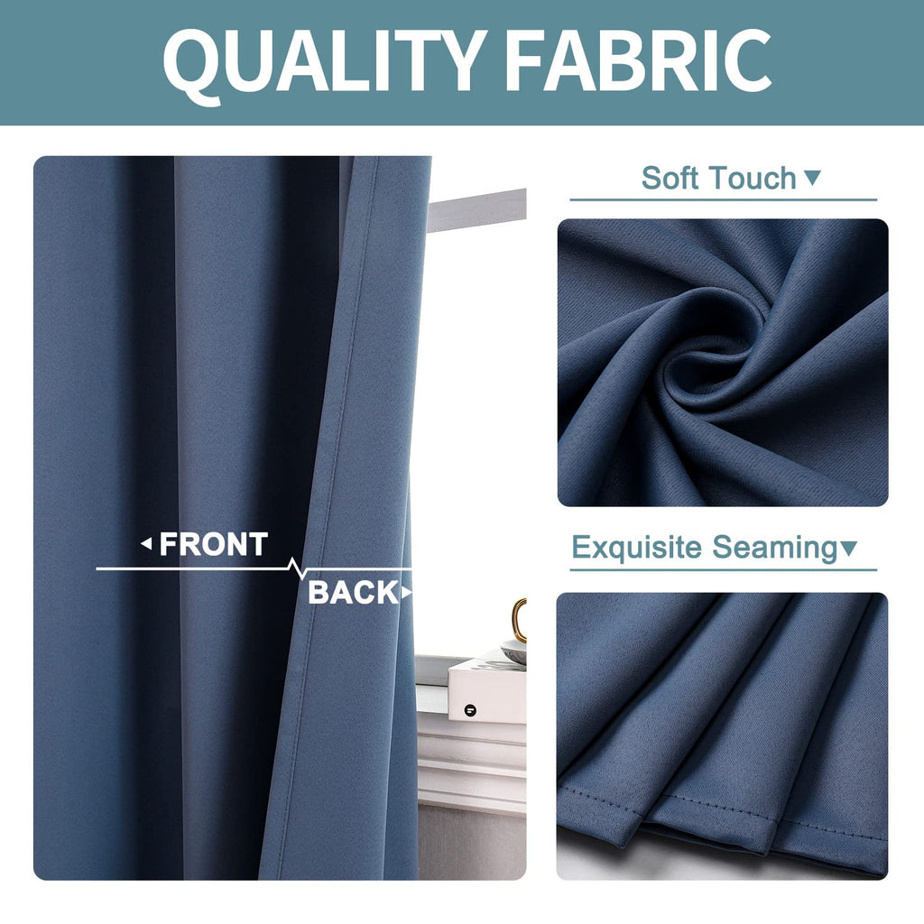 ChrisDowa Blackout Curtains for Bedroom and Living Room 95 Inches Long