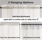 Chyhomenyc Extra Long Ivory Sheer Curtains 108 Inches Long 2 Panels, Light Filtering Ivory Curtains for Living Room, Soft Gentle Voile Rod Pocket Bedroom Window Drapes, 59Wx108L Inch, 9FT, 2PCS